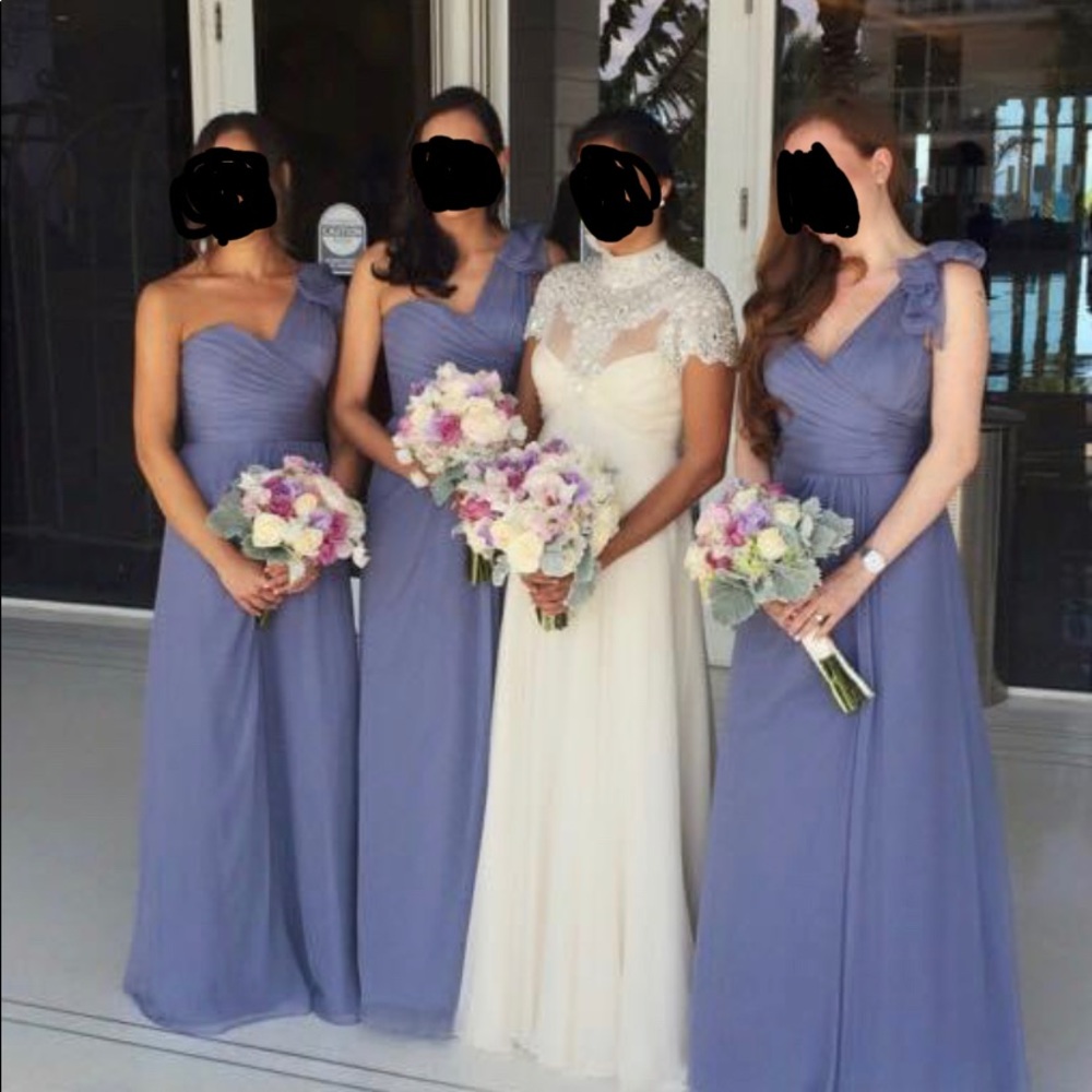 Amsale bridesmaid dress:lavender SLATE color G787C